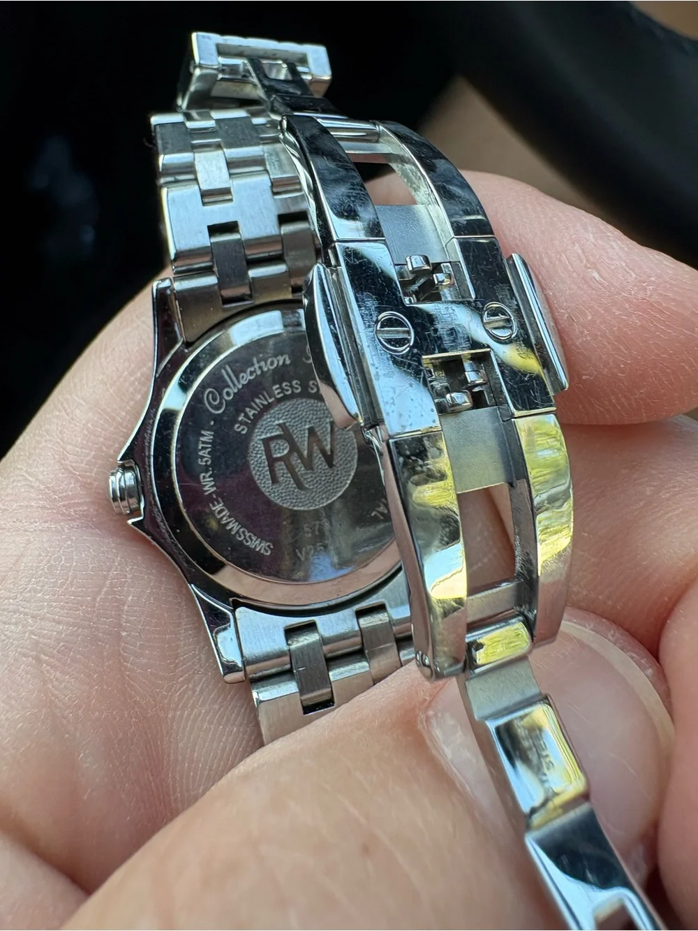 Raymond Weil Silver Stainless Steel Tango Watch with Mother-of-Pearl Dial